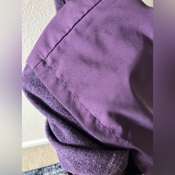 Gorgeous purple sleeveless lined ruched bodycon midi dress Nicole Miller Sz 2 - Picture 6 of 12